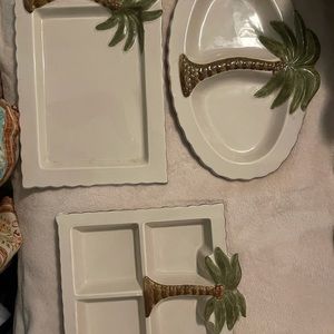 Set of ceramic 3 serving dishes.  Pri
